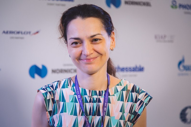 Alexandra Kosteniuk is the first Women's Chess World Cup champion ©FIDE/Anastasiia Korolkova 