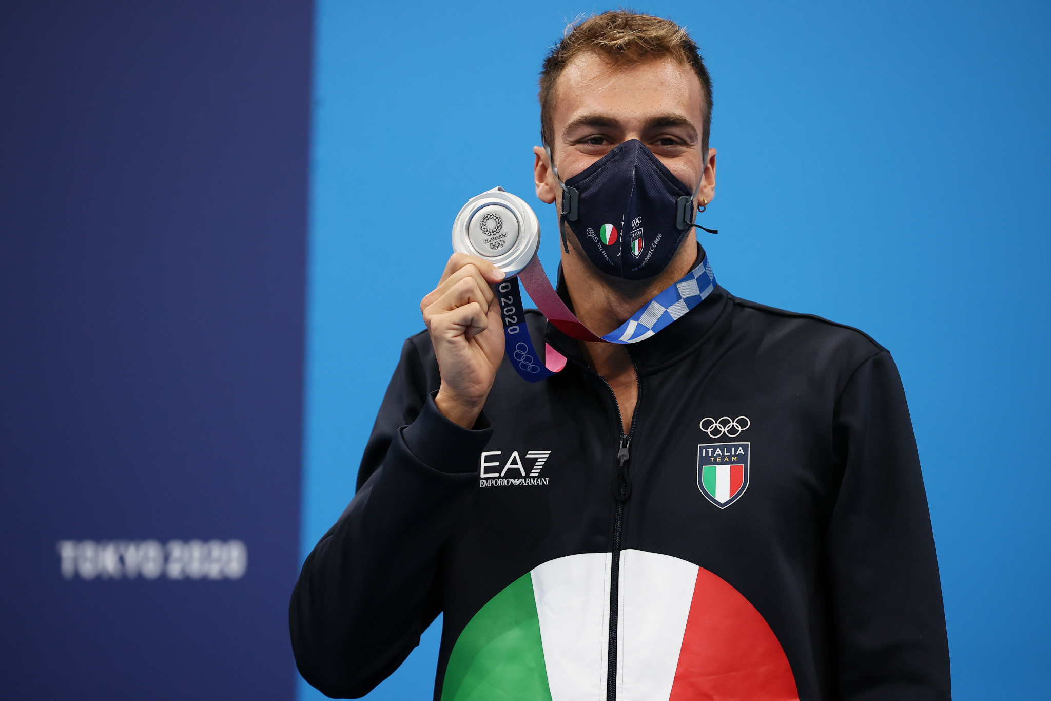 Gregorio Paltrinieri will be looking to follow his silver in the men's 800m freestyle with another medal in the 10km marathon ©Getty Images