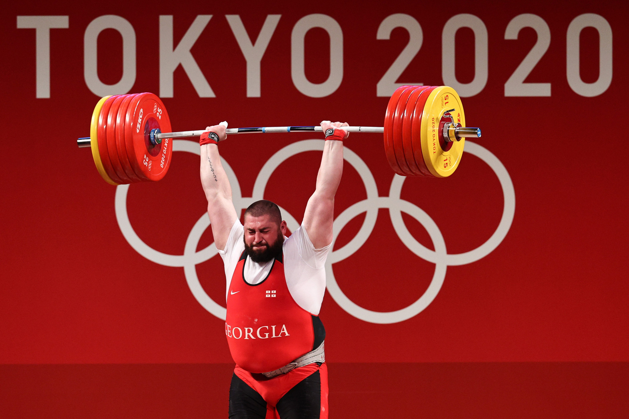 Talakhadze smashes world records to claim second Olympic weightlifting gold