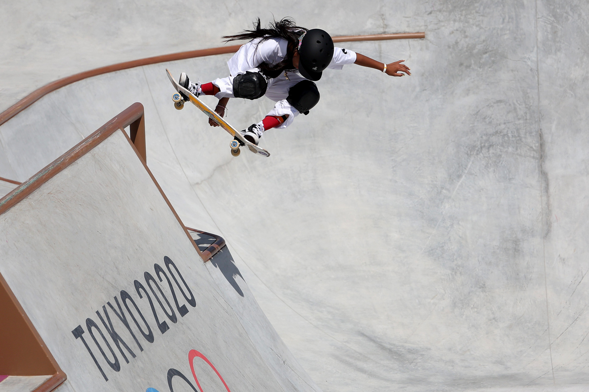 Japan's Kokona Hiraki - 12 years and 343 days old - won women's park skateboarding silver, becoming the youngest Olympic medallist since 1936 ©Getty Images