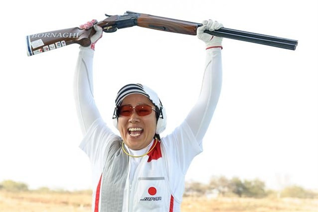 Naoko Ishihara claimed another gold medal for Japan in the women's skeet event ©ISSF