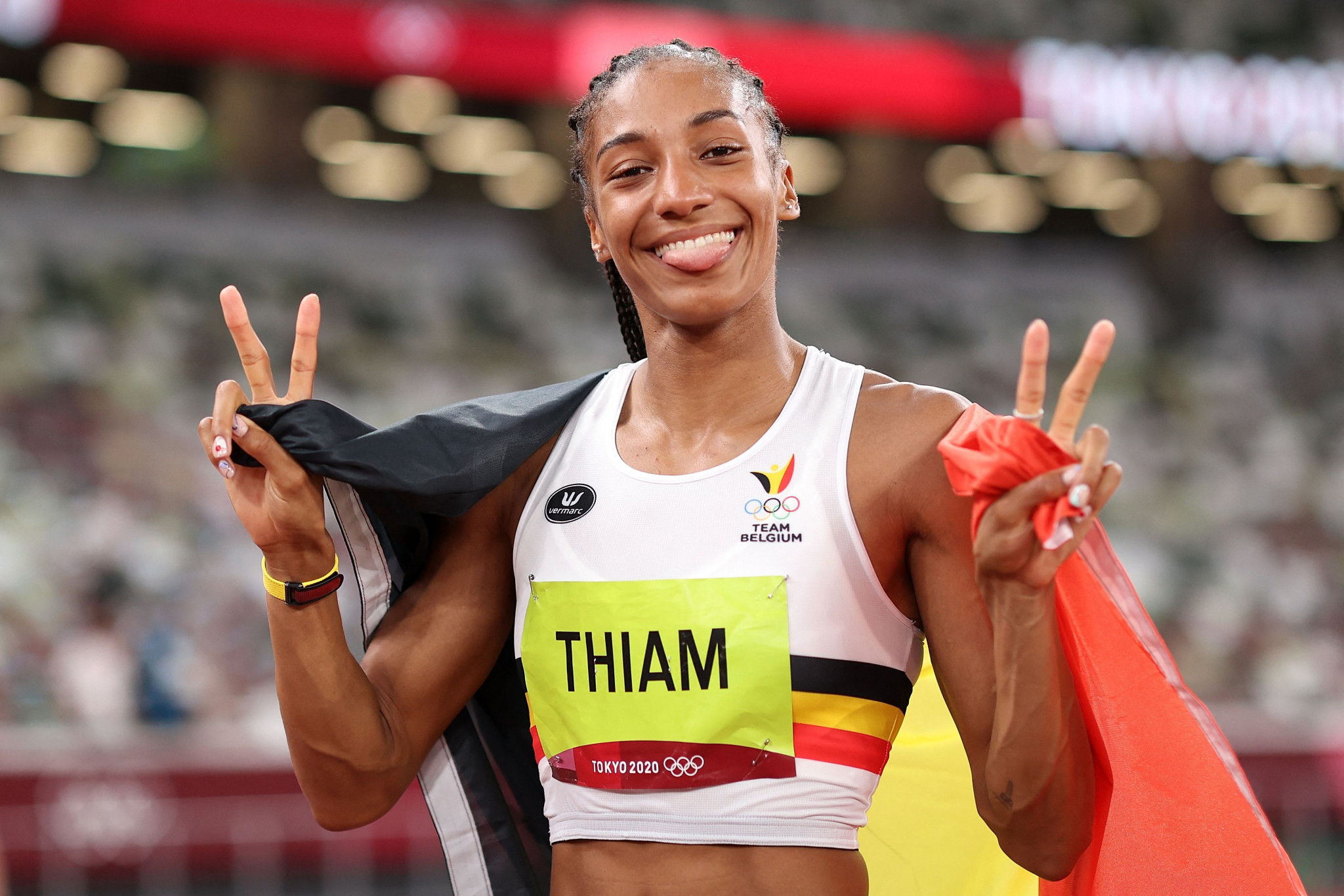There was also a gold medal for Belgium in athletics as Nafi Thiam won the heptathlon ©Getty Images