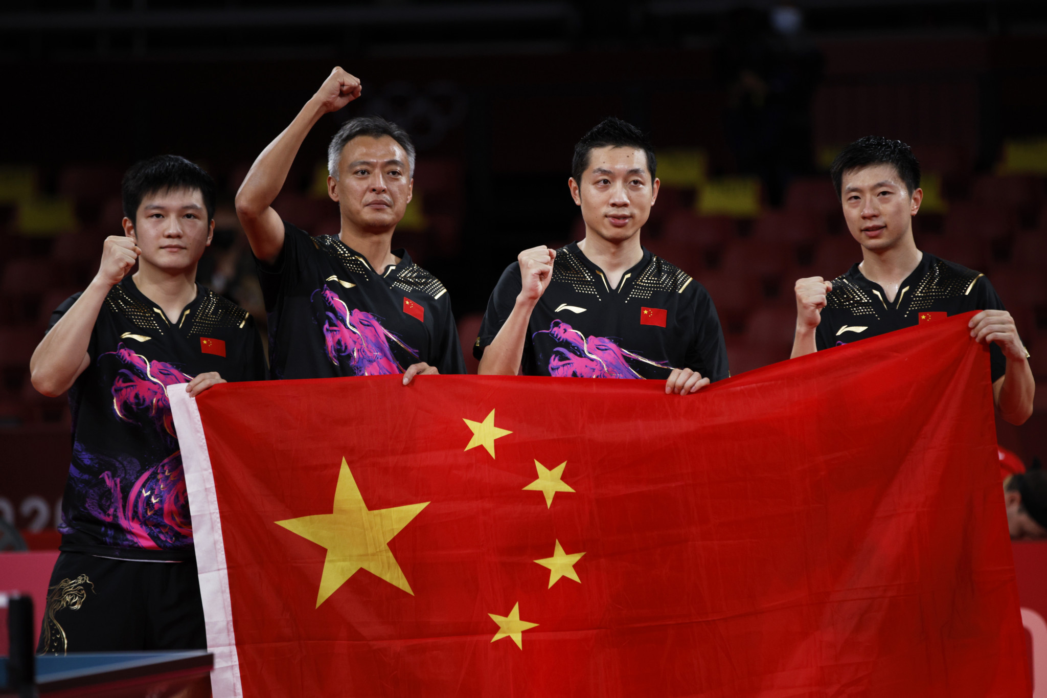 China were dominant winners of the men's team table tennis Olympic gold ©Getty Images