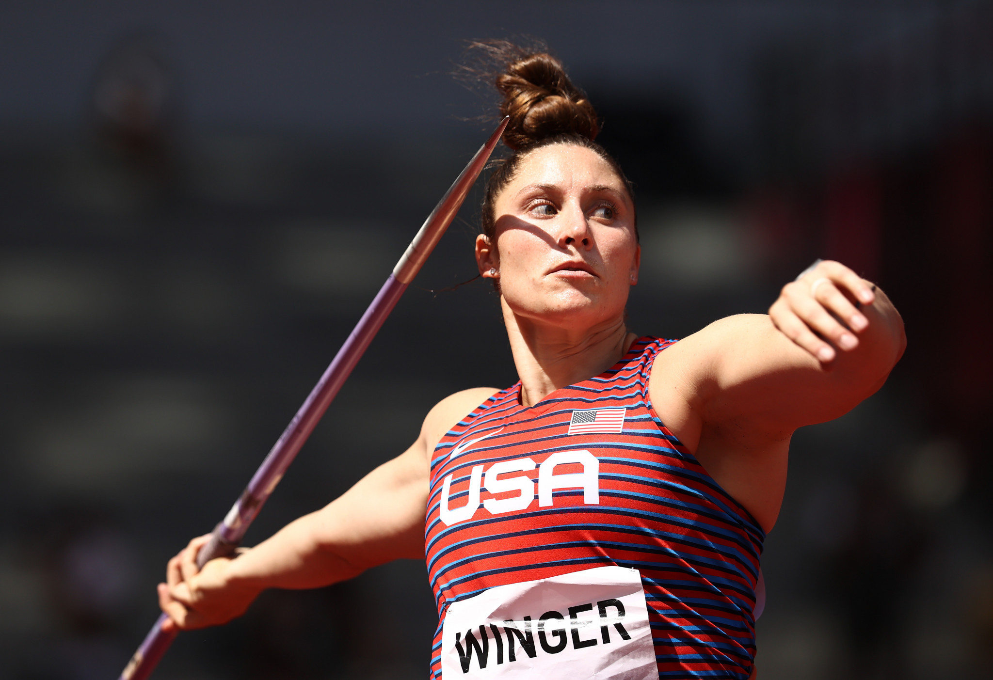 Javelin thrower Kara Winger is set to carry the United States flag at the Tokyo 2020 Closing Ceremony ©Getty Images
