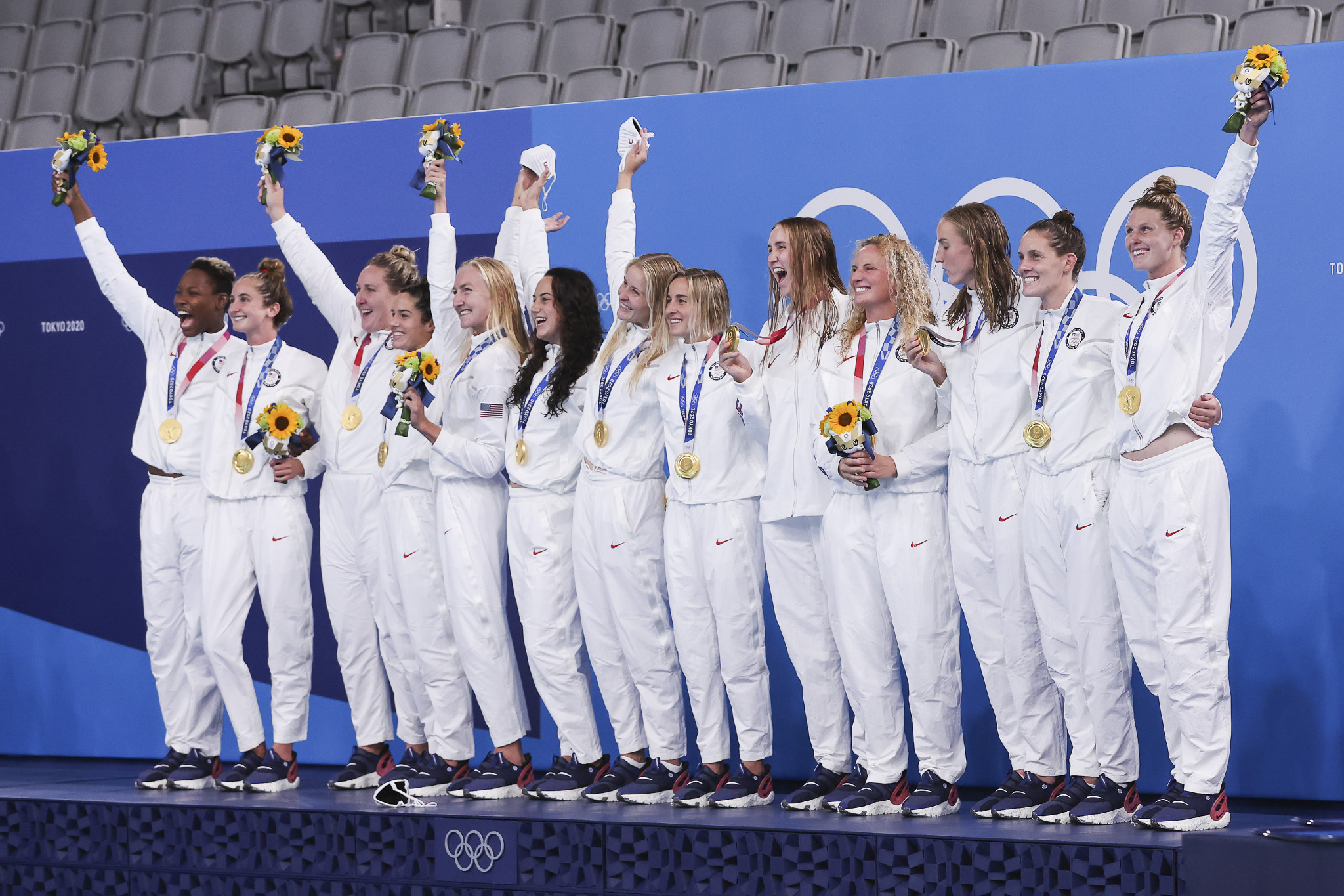 The United States won their third successive women's water polo title, after convincingly defeating Spain ©Getty Images