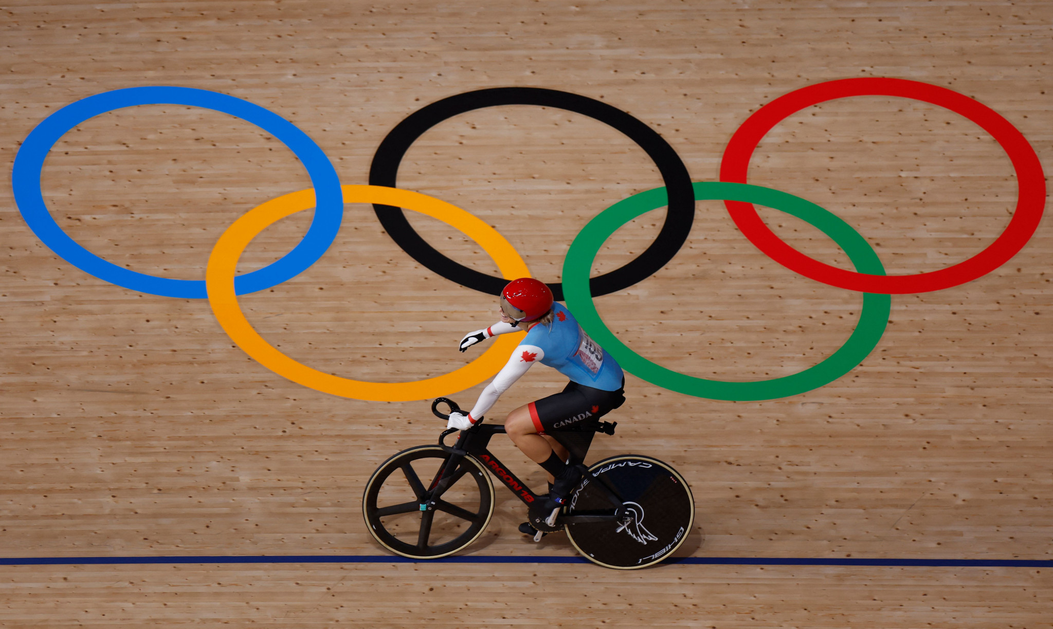 Kelsey Mitchell earned gold in the women's sprint event ©Getty Images