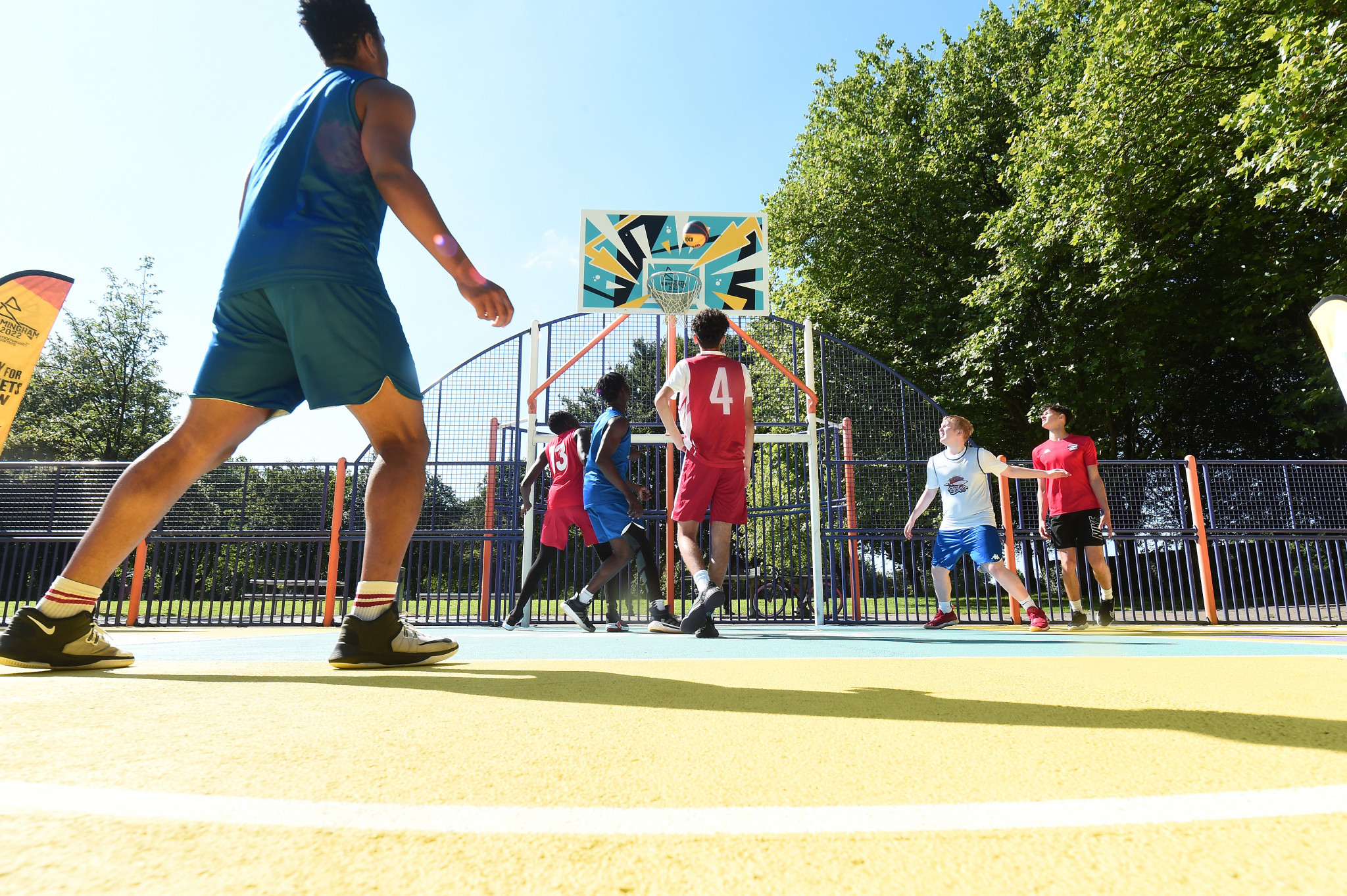 Birmingham 2022 revamped the community basketball court in Summerfield Park as the build-up to the Commonwealth Games continues ©Getty Images