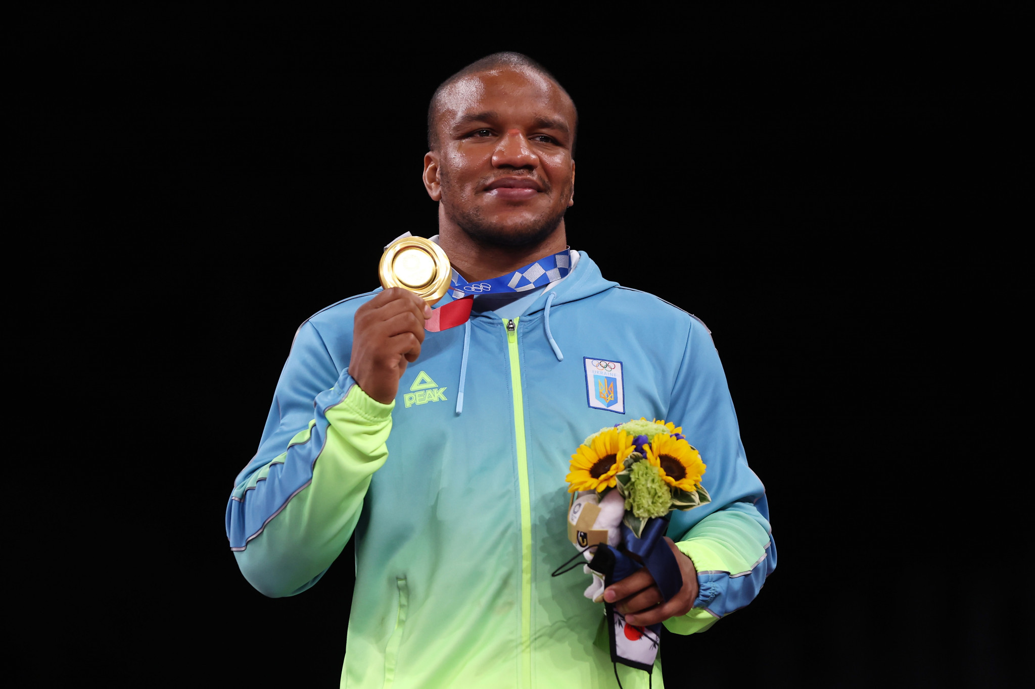 Zhan Beleniuk won gold for Ukraine in the under-87kg Greco-Roman division at Tokyo 2020 ©Getty Images