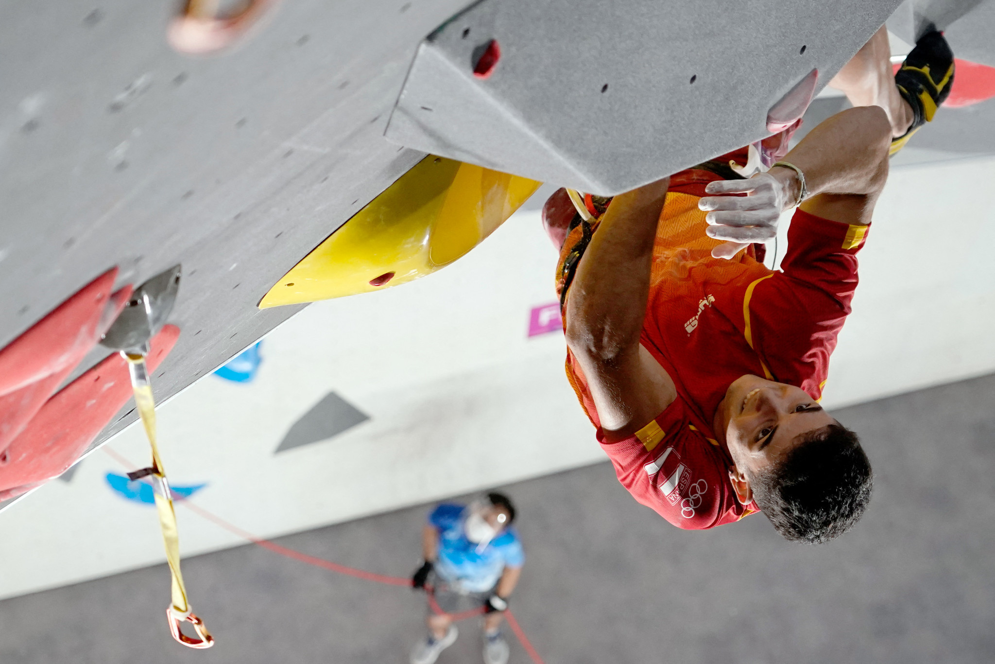 Alberto Ginés López won the first-ever Olympic gold medal in sport climbing ©Getty Images