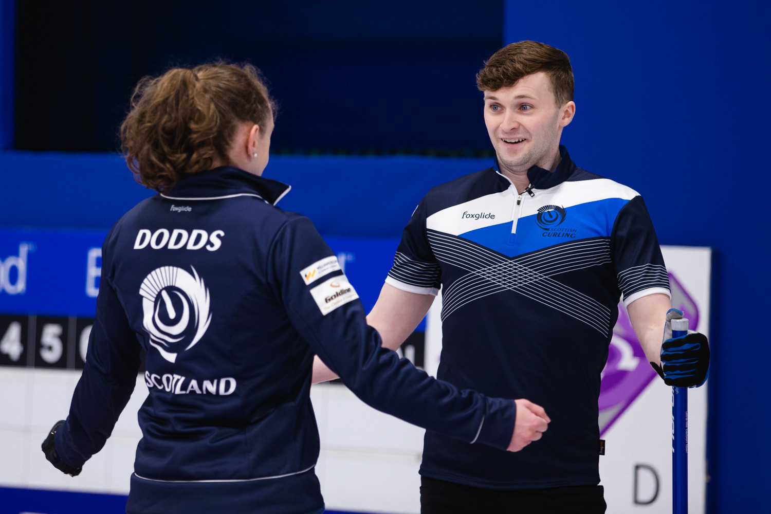 Scotland's Bruce Mouat and Jennifer Dodds are the current mixed doubles curling world champions ©WCF/Celine Stucki
