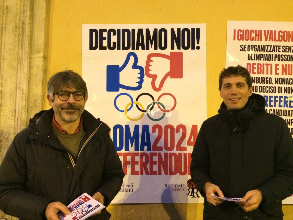 The Italian Radicals Political Party have vowed to continue to push for a referendum to decide whether or not Rome should bid for the 2024 Olympics and Paralympics ©Italian Radicals Political Party