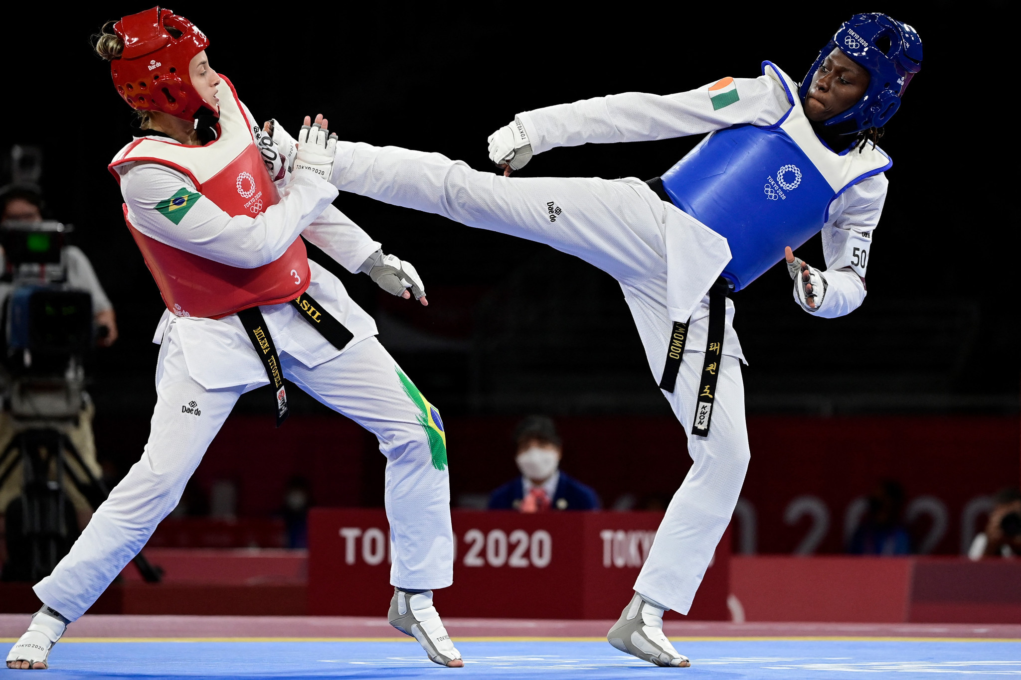 Ruth Gbagbi, right, has won women's under-67kg bronze at consecutive Olympics ©Getty Images