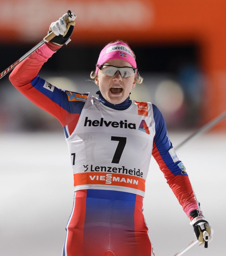 Maiken Caspersen Falla has now won three straight races in Drammen ©Getty Images
