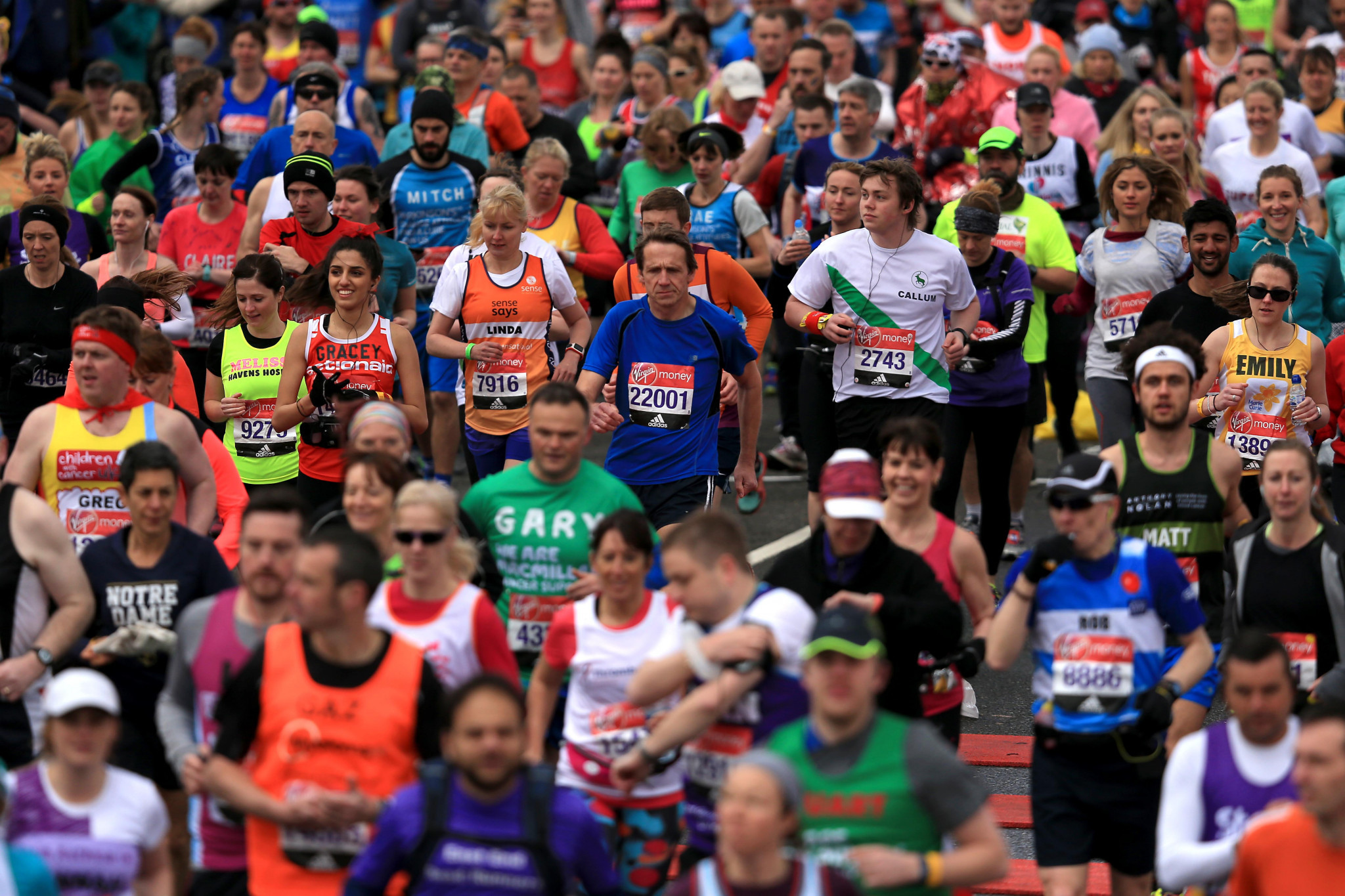 The London Marathon is due to take place in October for the third successive year in 2022 ©Getty Images