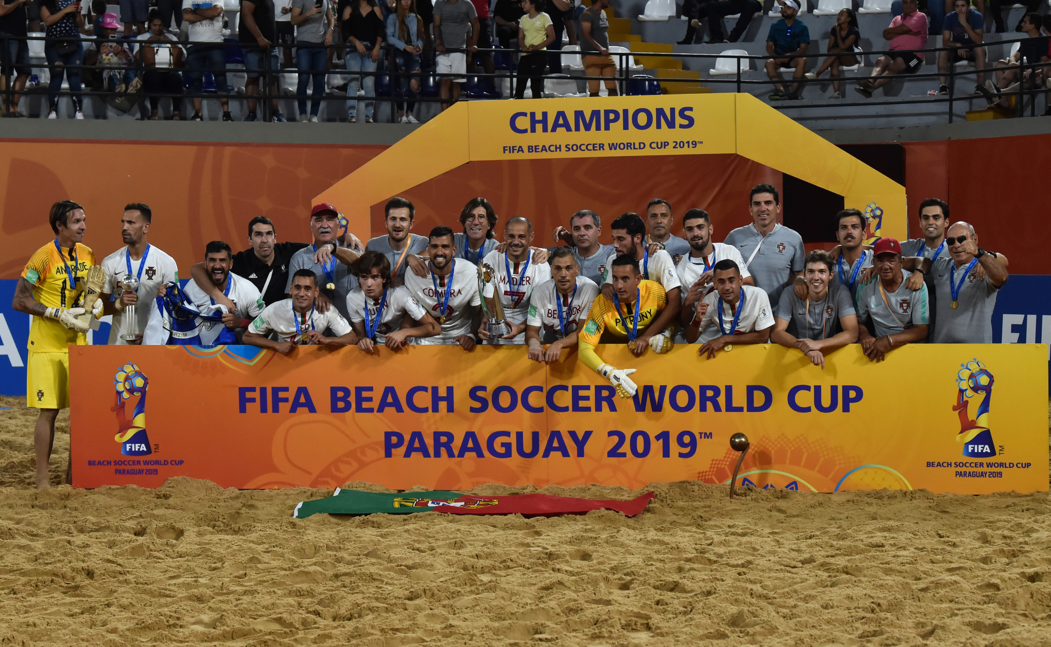 Portugal venceu a Copa do Mundo de Beach Soccer da FIFA 2019 no Paraguai © Getty Images