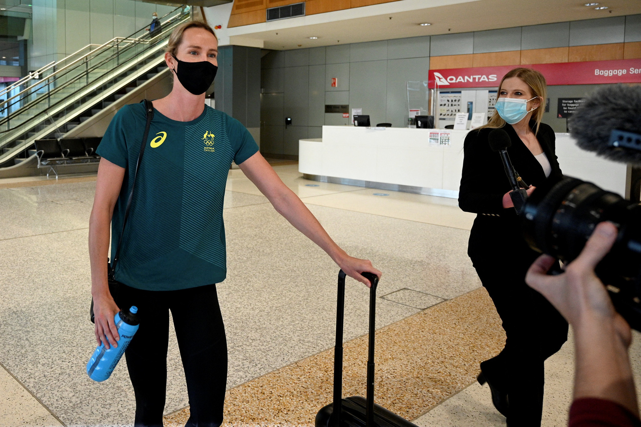 Australia's most successful Olympian Emma McKeon was among those released from quarantine at the Howard Springs hotel, and returned to Sydney to be reunited with family and friends ©Getty Images