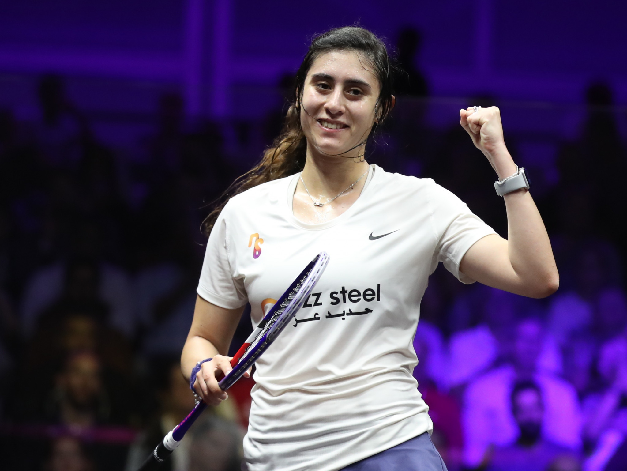 Women's top seed Nour El Sherbini took just 23 minutes to defeat India’s Joshna Chinappa ©Getty Images 