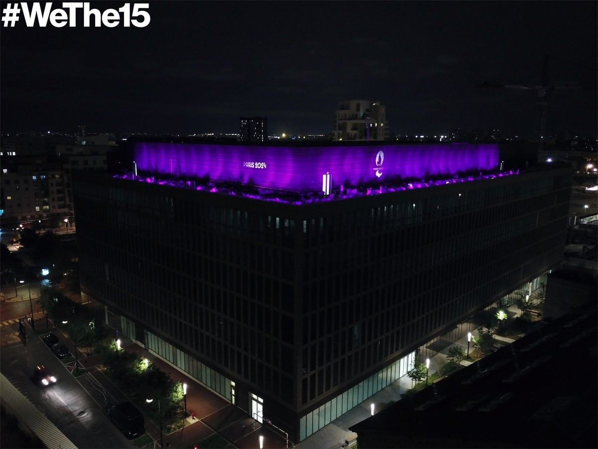 Famous landmarks across world light up in purple to celebrate WeThe15 movement