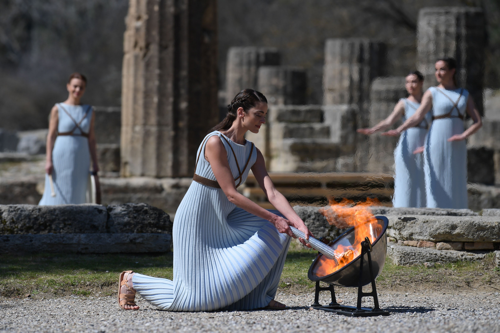 Ancient Olympia is due to stage the lighting of the Beijing 2022 Olympic Flame later this year ©Getty Images