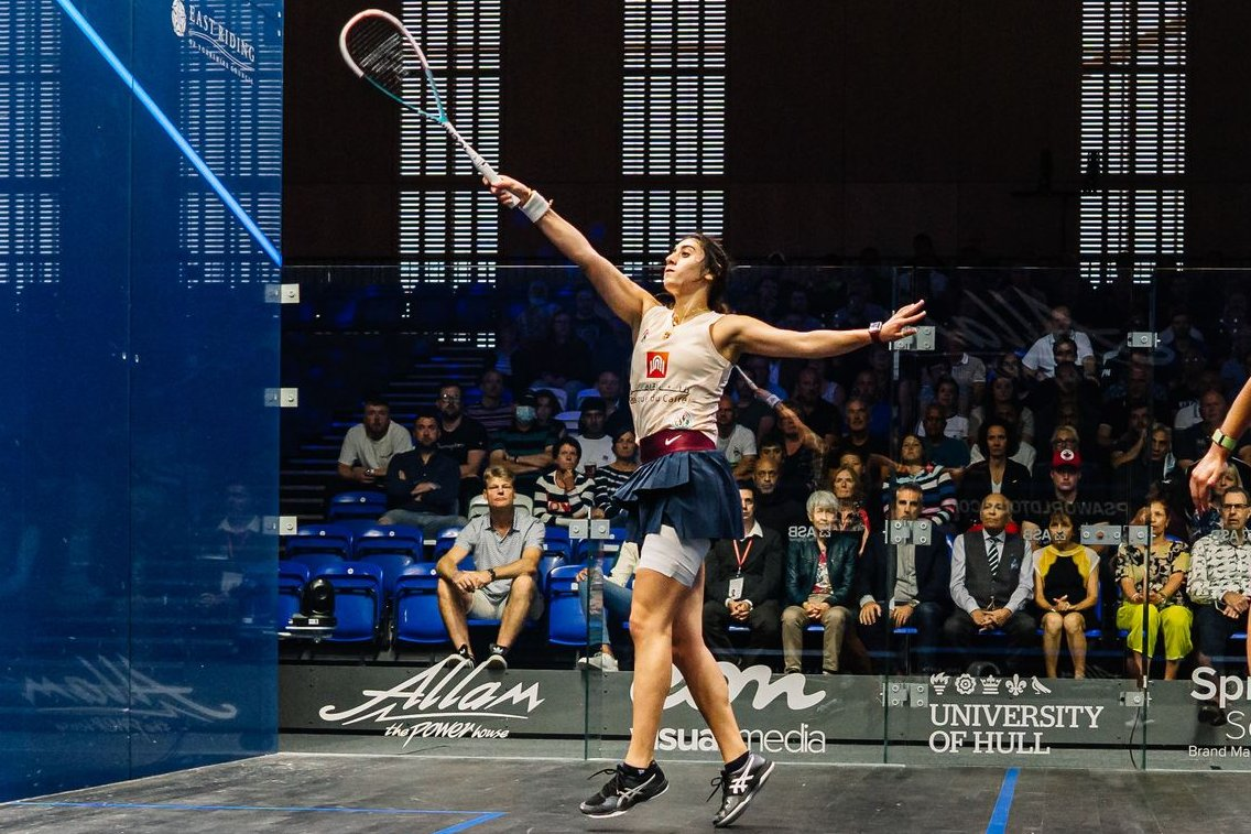 El Sherbini advances to women's singles final at British Open