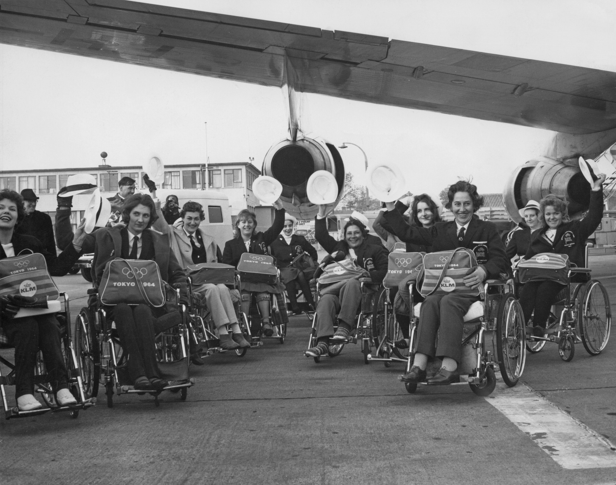 Most of the Tokyo 1964 Paralympians were from Europe and travelled to Tokyo by two charter planes from KLM Royal Dutch Airlines and Air France ©Getty Images