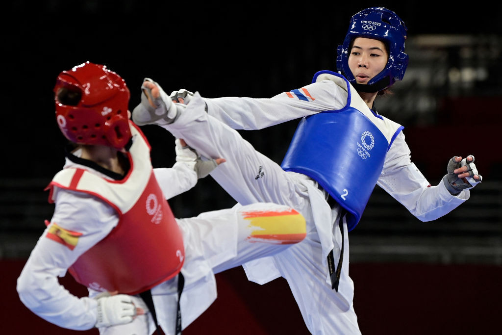 The Thai two-time world champion beat Spain's Adriana Cerezo to take gold at Tokyo 2020  ©Getty Images