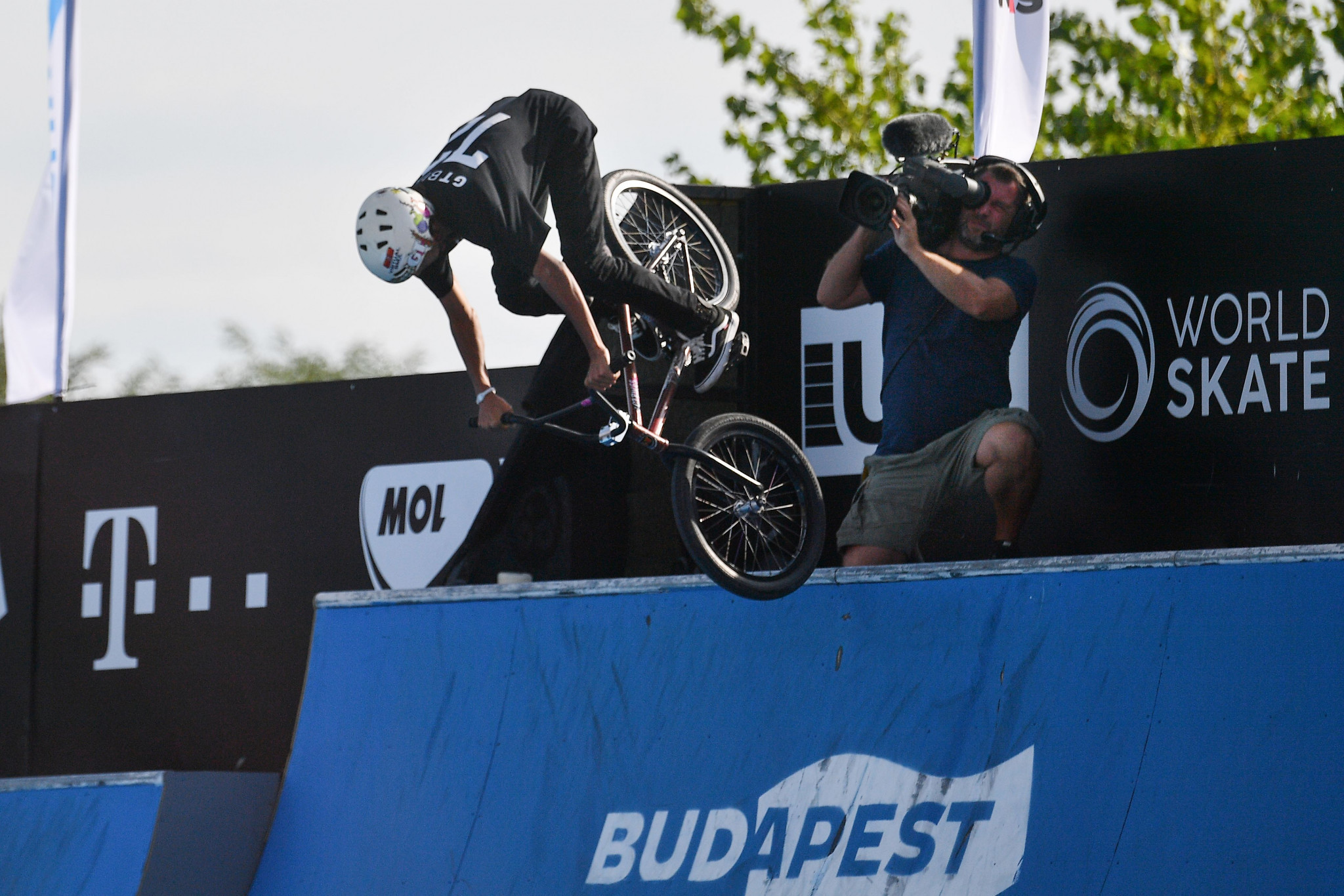 BMX freestyle featured at the World Urban Games' inaugural edition in Budapest in 2019 ©Getty Images