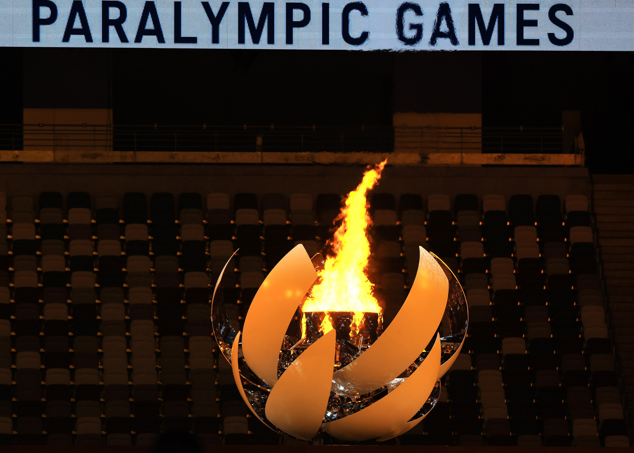 The lighting of the Paralympic Cauldron symbolised the official opening of the Tokyo 2020 Paralympic Games ©Getty Images