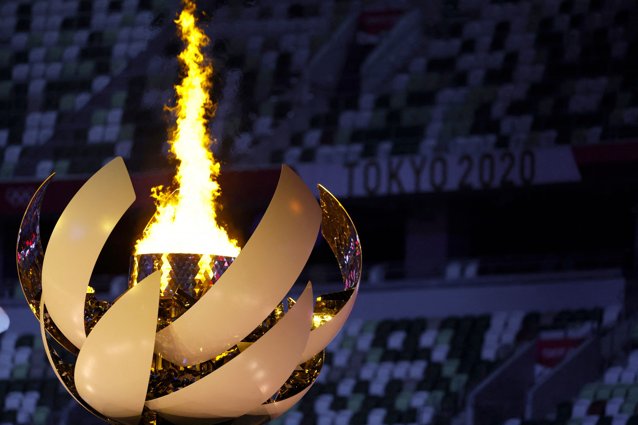 The Paralympic Cauldron was lit by Yui Kamiji, Shunsuke Uchida and Karin Morisaki ©Getty Images