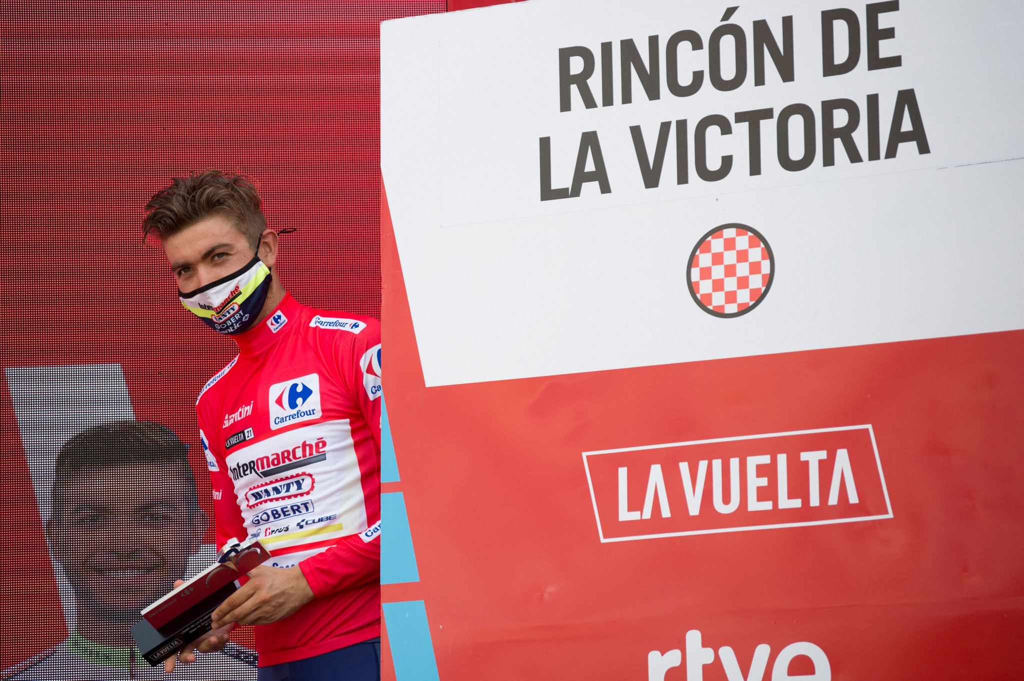 Norway's Odd Christian Eiking took the overall lead of the Vuelta after finishing fifth on today's stage ©Getty Images