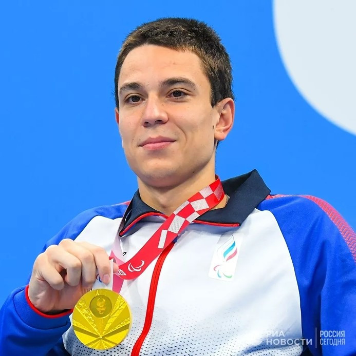 Roman Zhdanov won gold with a new world record in the men's SB3 50m breaststroke ©Ministry of Sport of the Russian Federation
