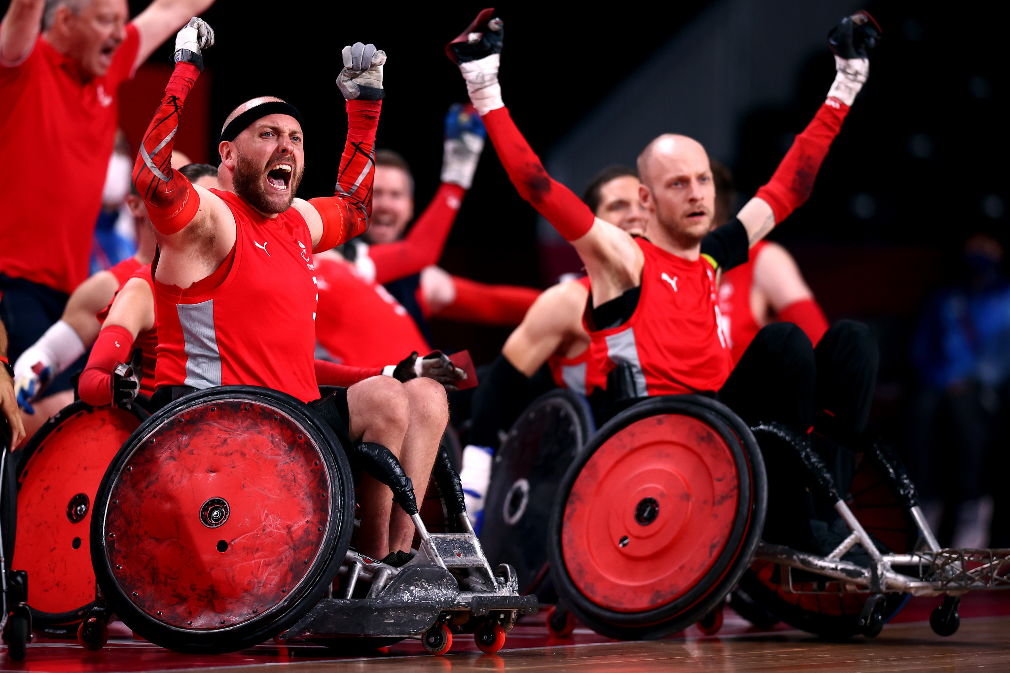 Debutants Denmark stunned reigning champions Australia as wheelchair rugby competition began ©Getty Images