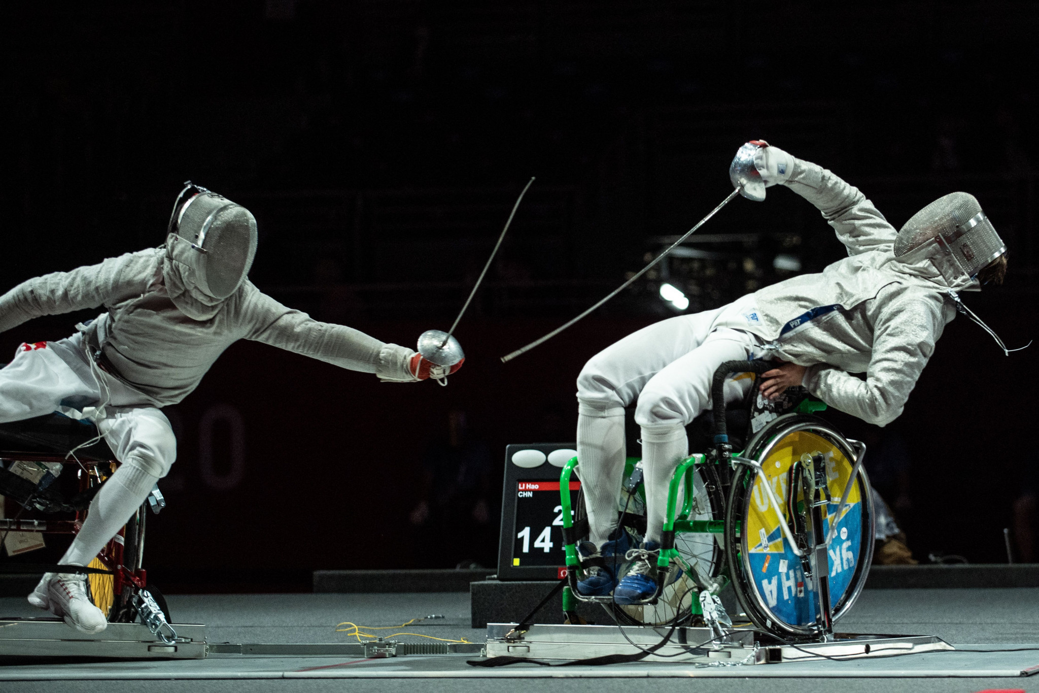 Sabre competition was the focus as the wheelchair fencing competition got underway ©Getty Images
