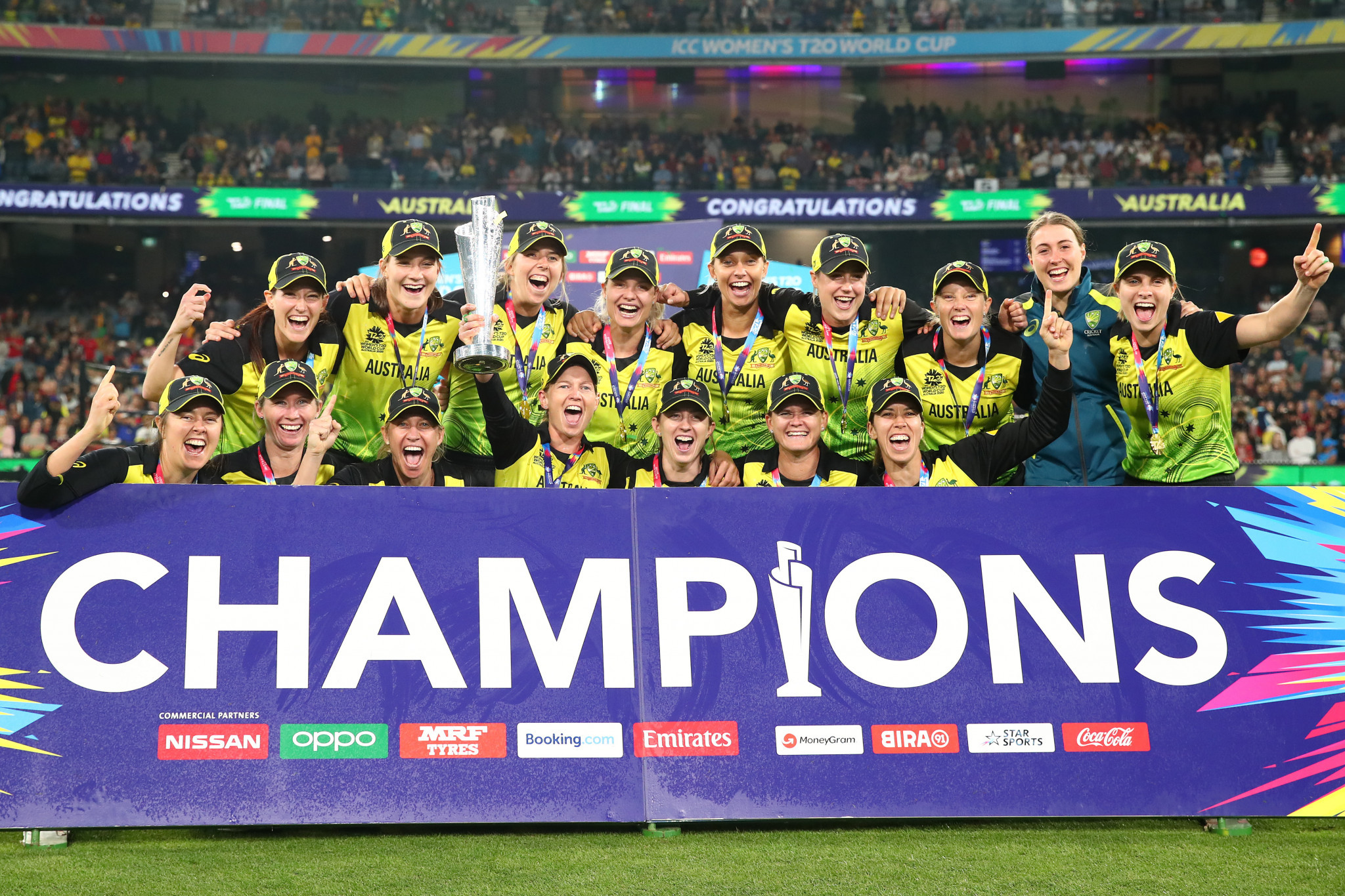 Australia won the 2020 Women's T20 World Cup against India in Melbourne ©Getty Images