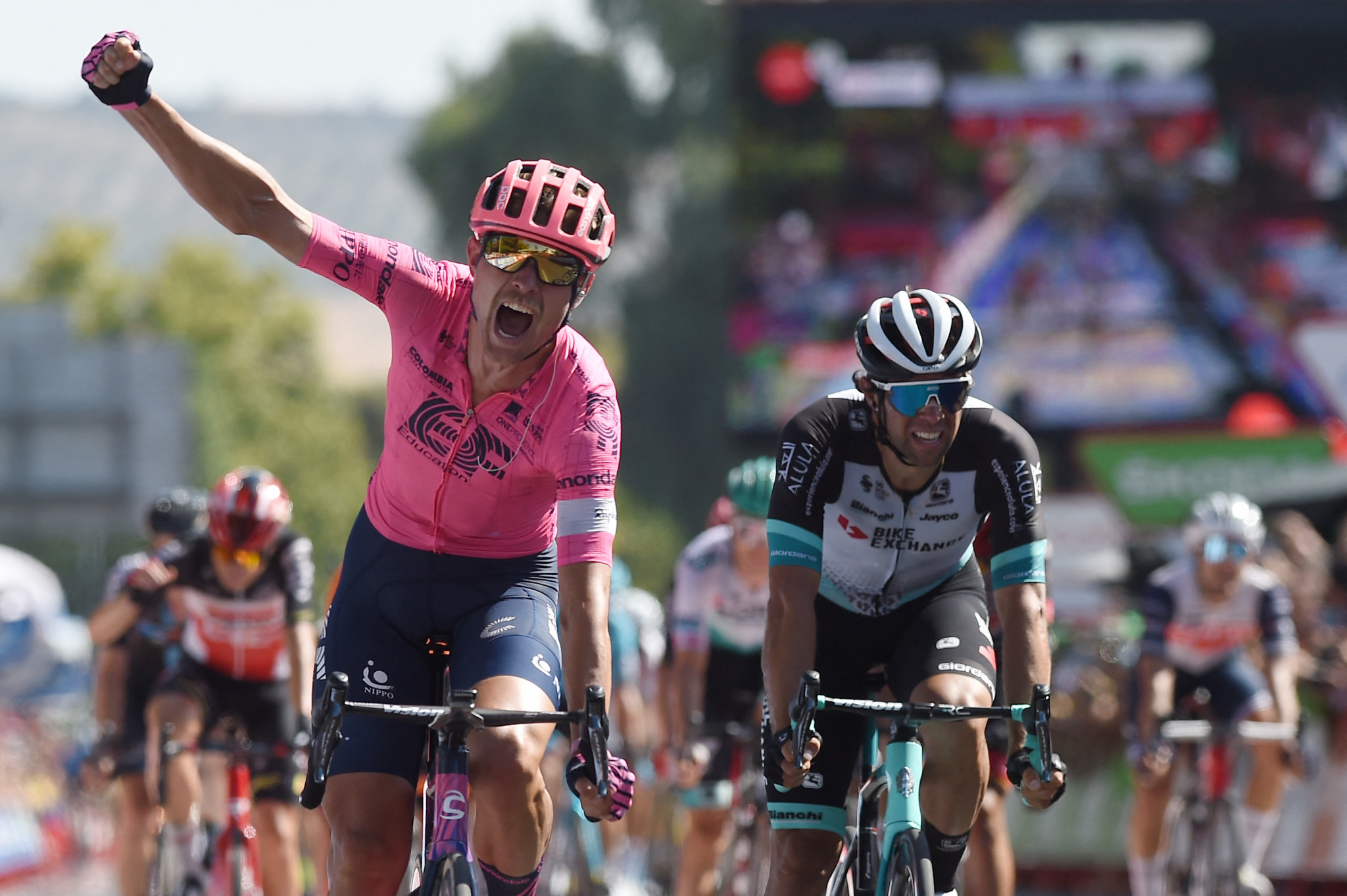 Cort wins second stage at 2021 Vuelta as Eiking retains red jersey and Roglič survives crash scare