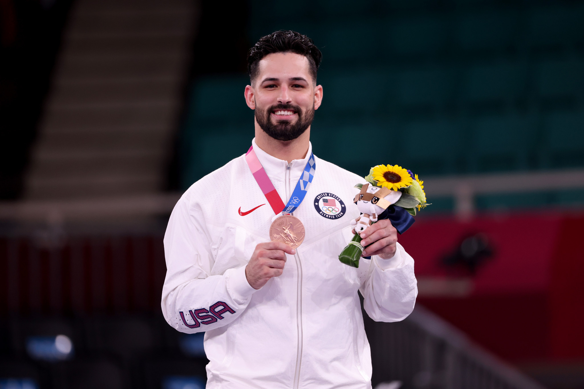 Ariel Torres won a karate bronze medal for the United States at Tokyo 2020 in the men's kata event ©Getty Images