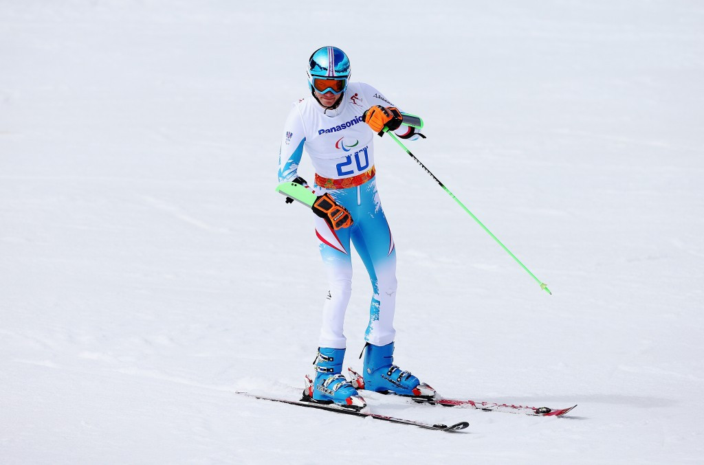 Markus Salcher earned men's standing downhill gold ©Getty Images