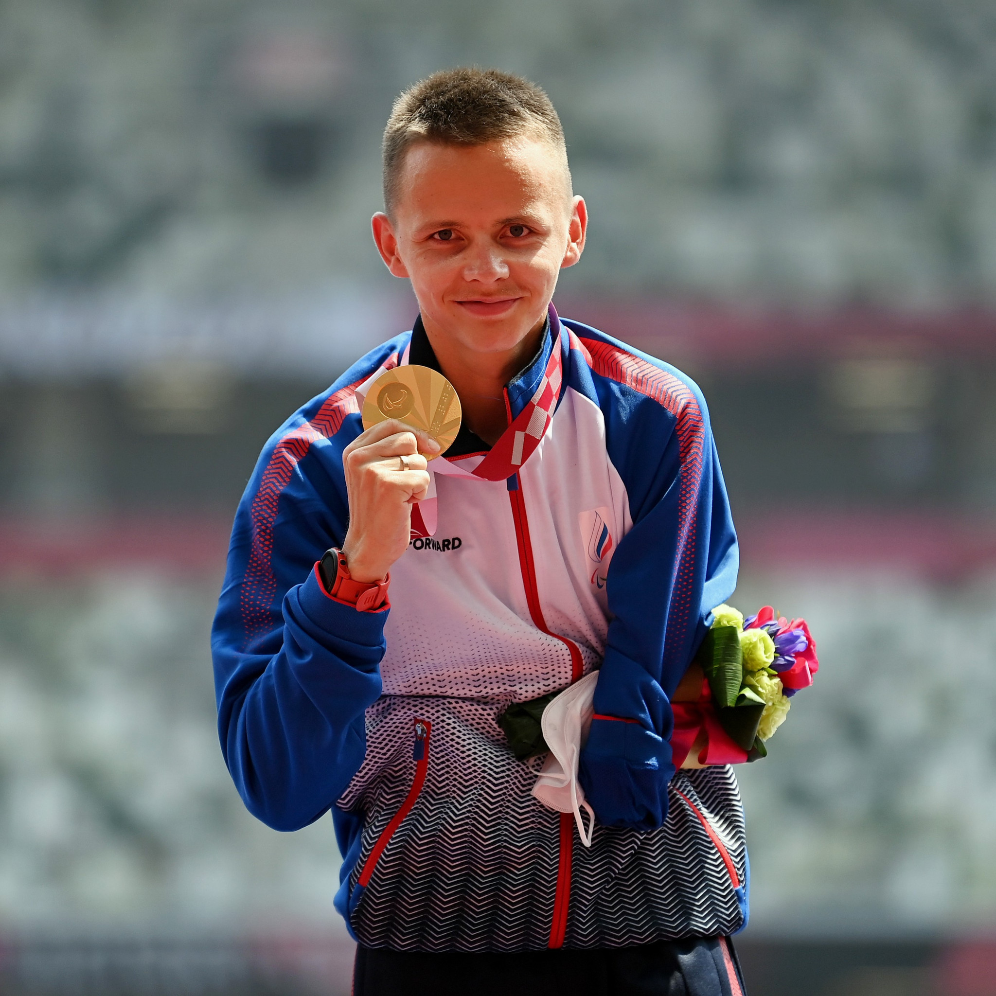 Aleksandr Iaremchuk is the Paralympic champion in the men's T46 1500m ©Getty Images