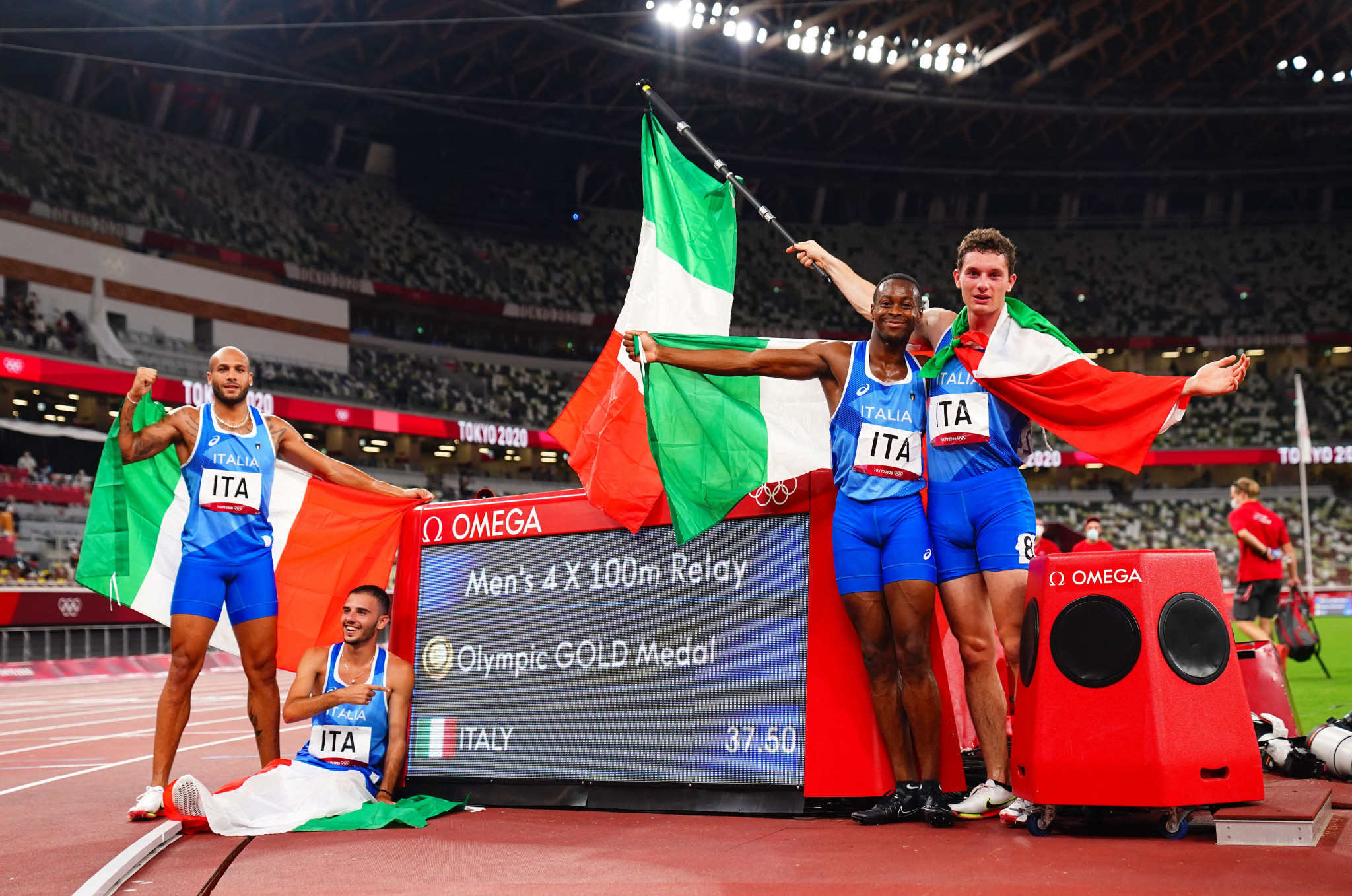 Italy won five athletics gold medals at the Tokyo 2020 Olympics ©Getty Images