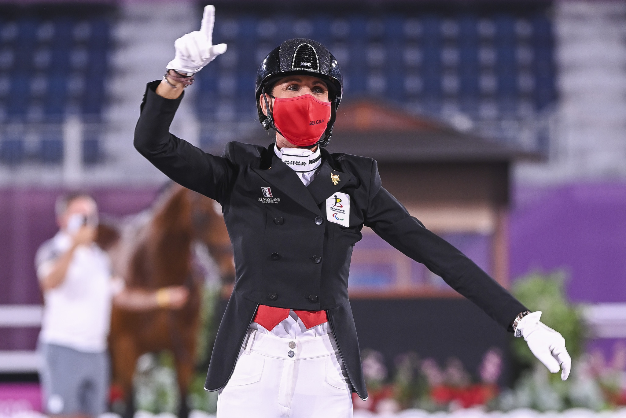 Belgium's Michele George won Para-dressage gold as equestrian competition concluded ©Getty Images
