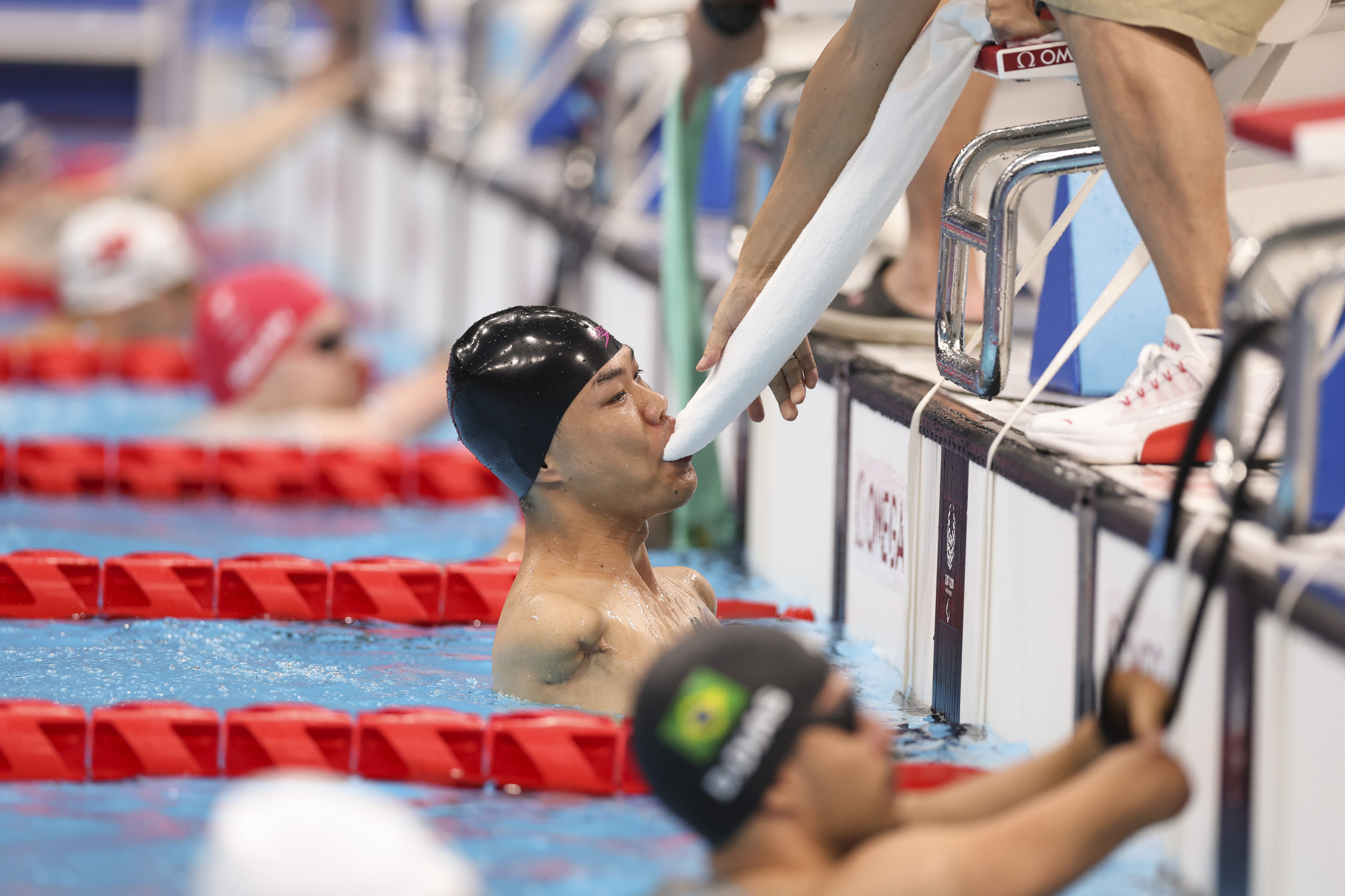 Zheng Tao was one of five Chinese gold medallists in the Tokyo Aquatics Centre ©Getty Images