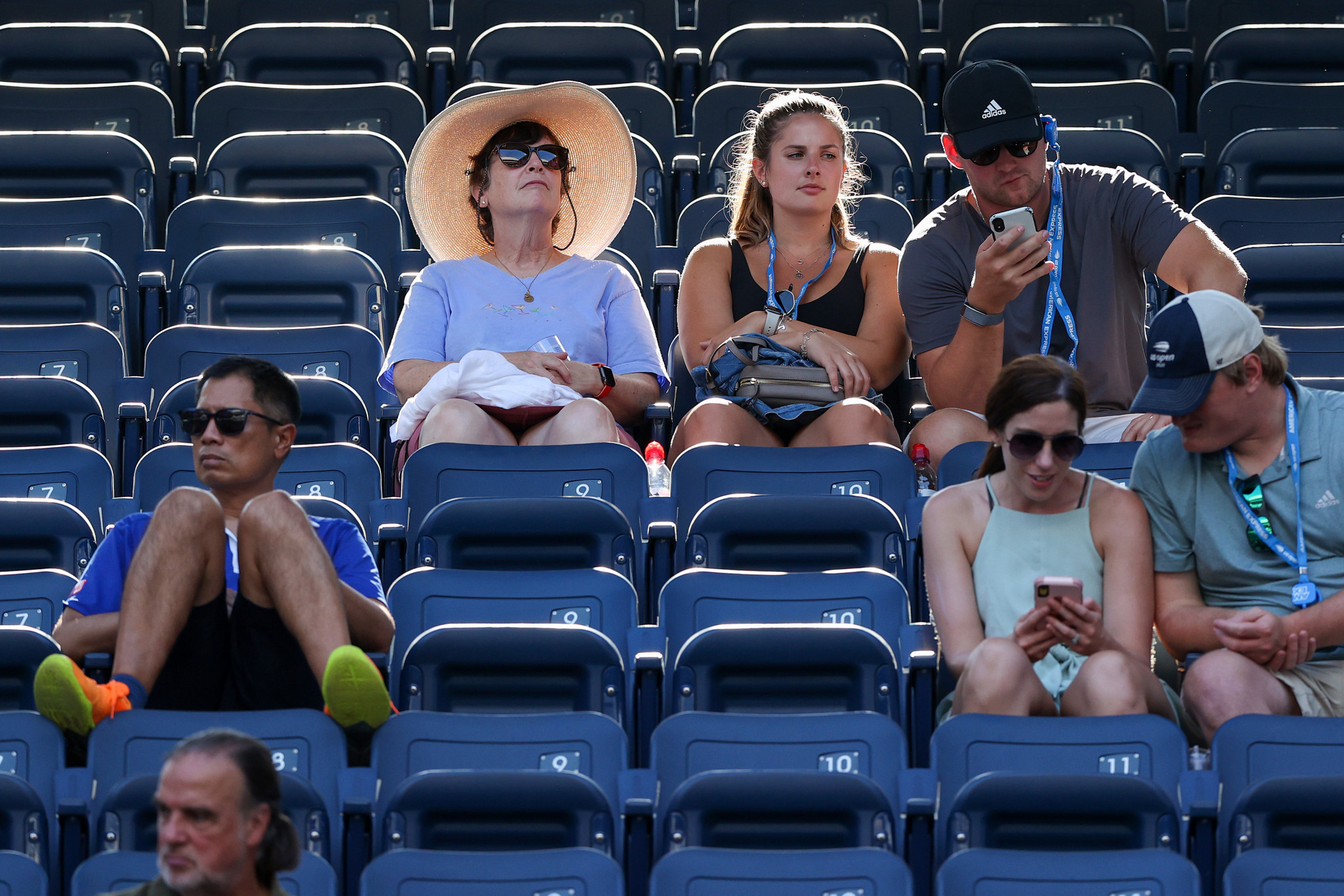 Spectators at Flushing Meadows were required to present proof of their vaccination status in a late change to entry rules ©Getty Images