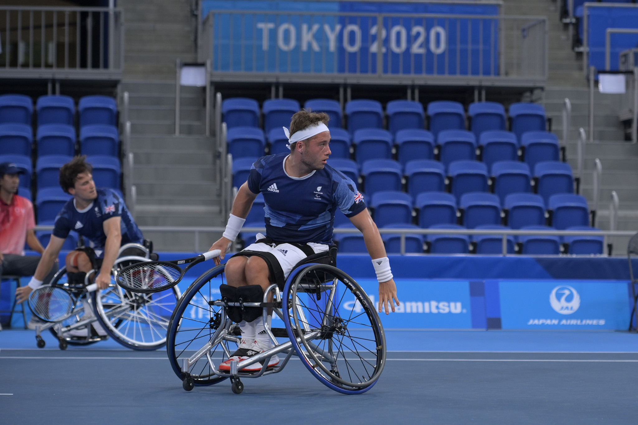 Britain's Alfie Hewett and Gordon Reid advanced to the wheelchair tennis men's doubles final ©Getty Images