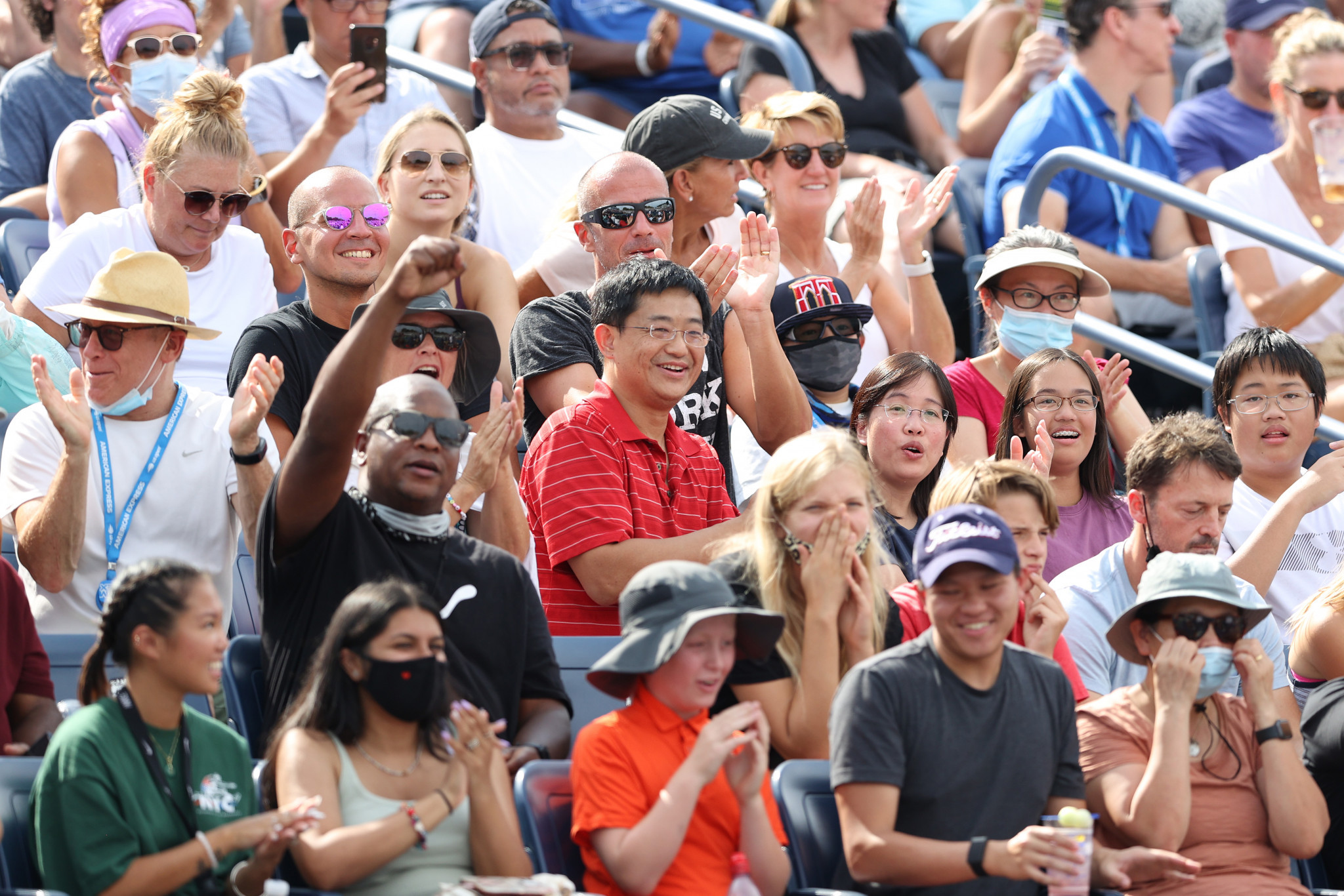 Fans have to provide evidence they have had at least one coronavirus jab to be able to attend the US Open ©Getty Images