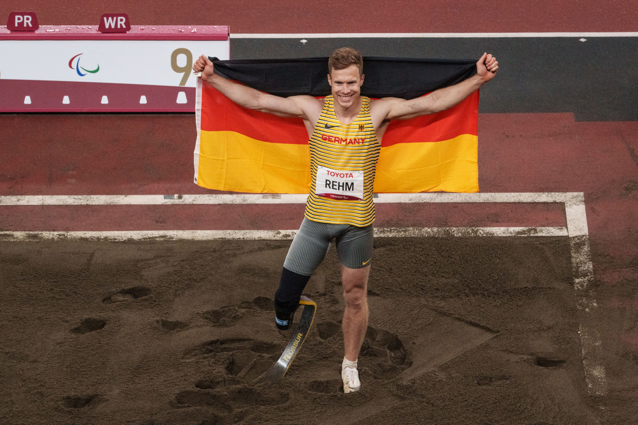 Markus Rehm won the men's T64 long jump ©Getty Images
