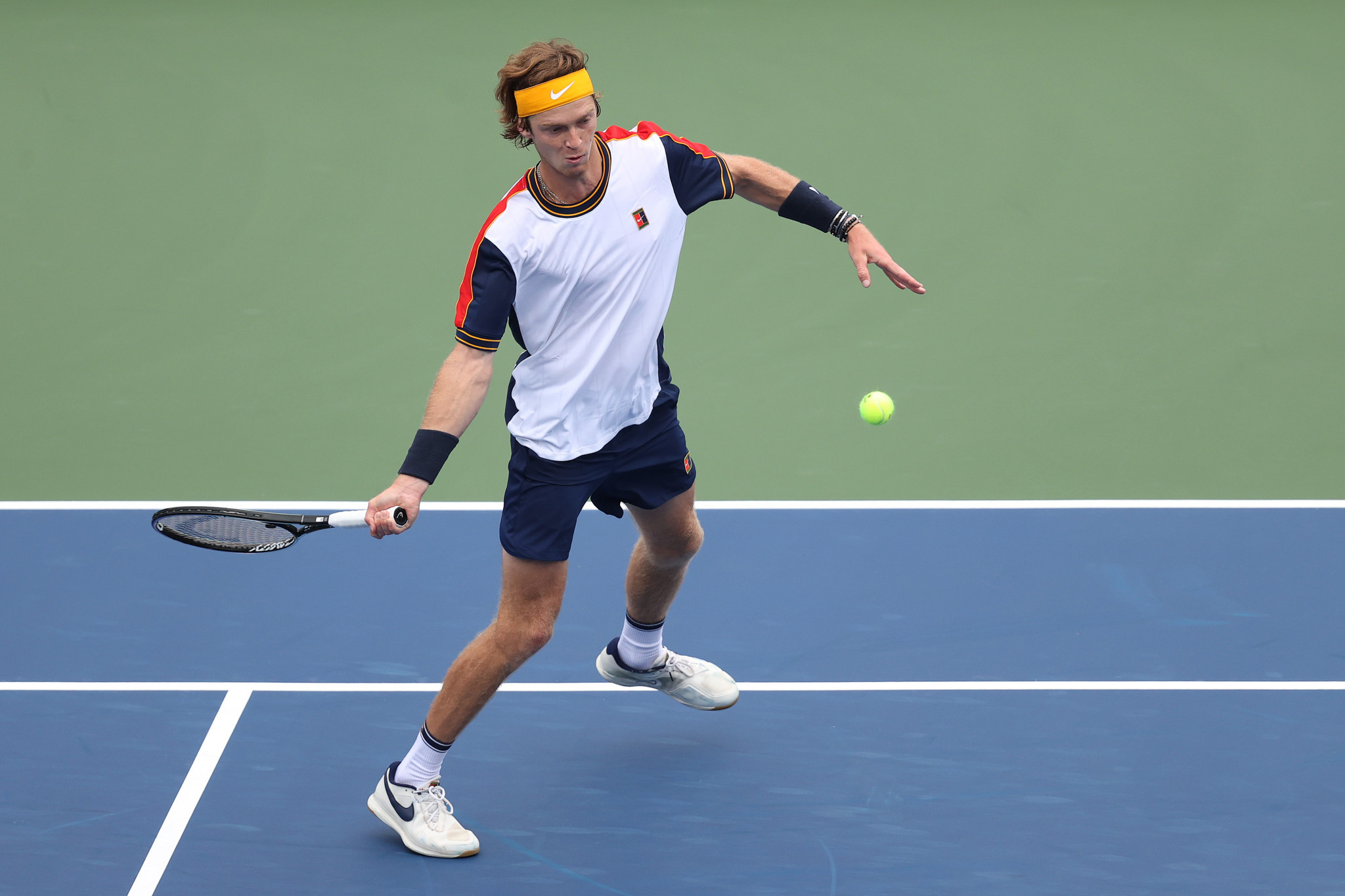 Andrey Rublev won a gold medal at the Tokyo 2020 Olympic Games and has reached the US Open quarter-finals twice ©Getty Images