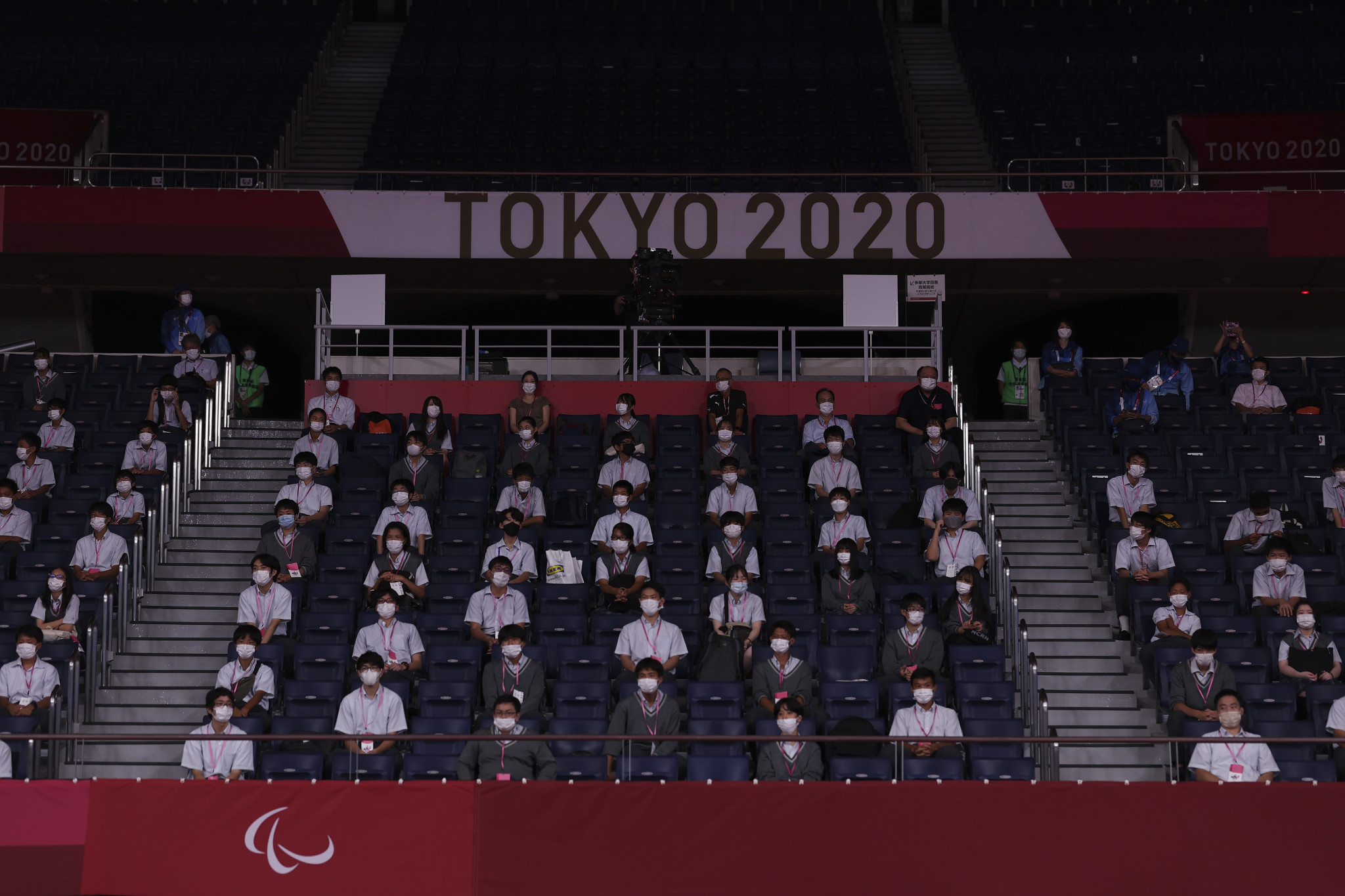 Despite the restrictions on crowds, students are being allowed to watch the action at the Tokyo 2020 Paralympics at some venues ©Getty Images

