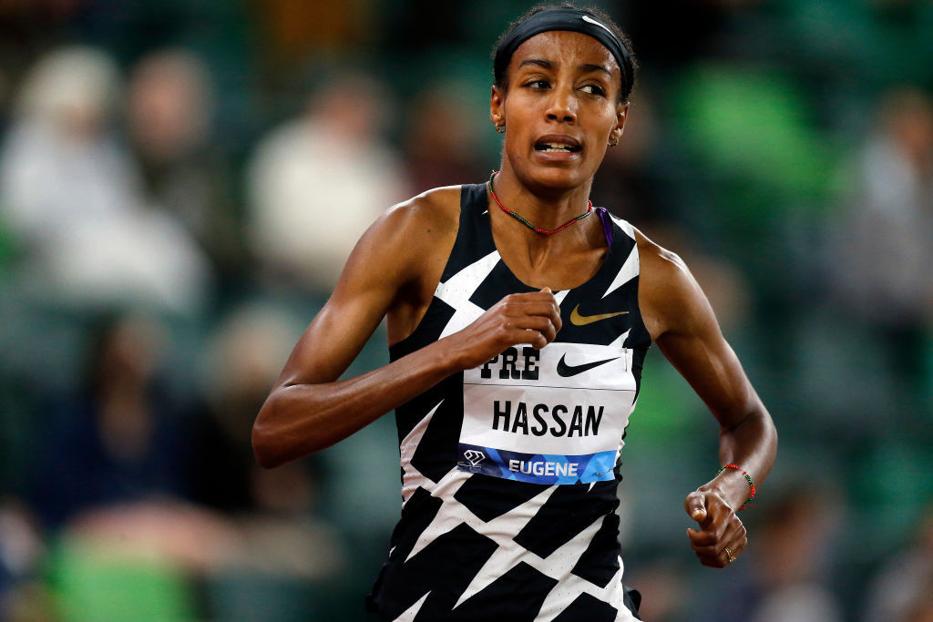 Double Olympic champion Sifan Hassan will run over the mile - at which she is world record holder - in tomorrow's Wanda Diamond League meeting in Brussels ©Getty Images