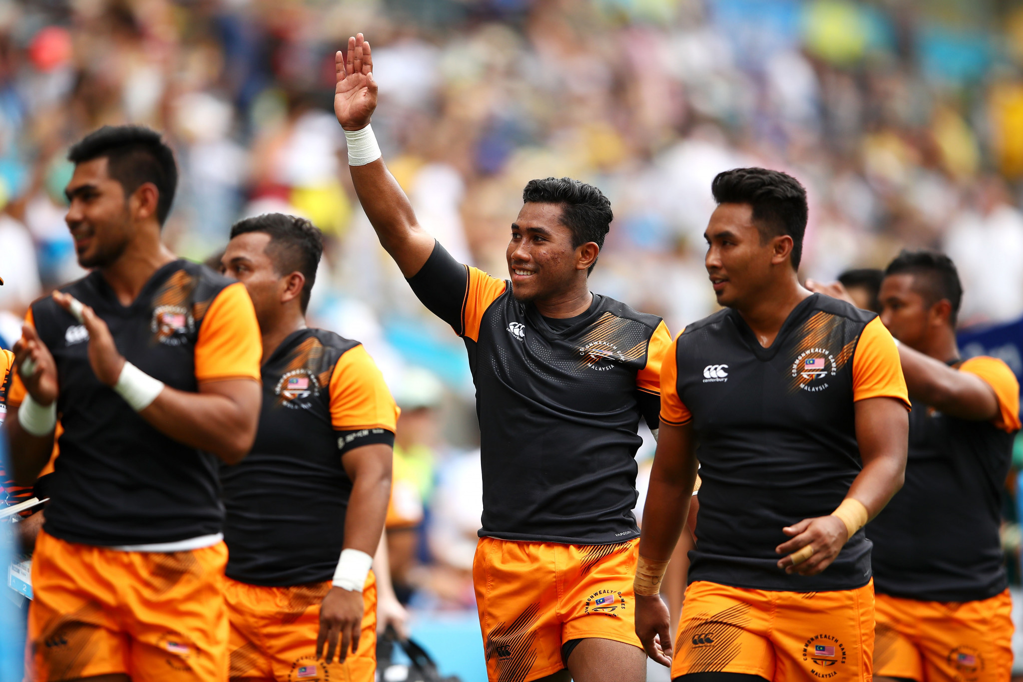 Malaysia's men's rugby sevens team were eliminated at the pool stage at Gold Coast 2018 ©Getty Images