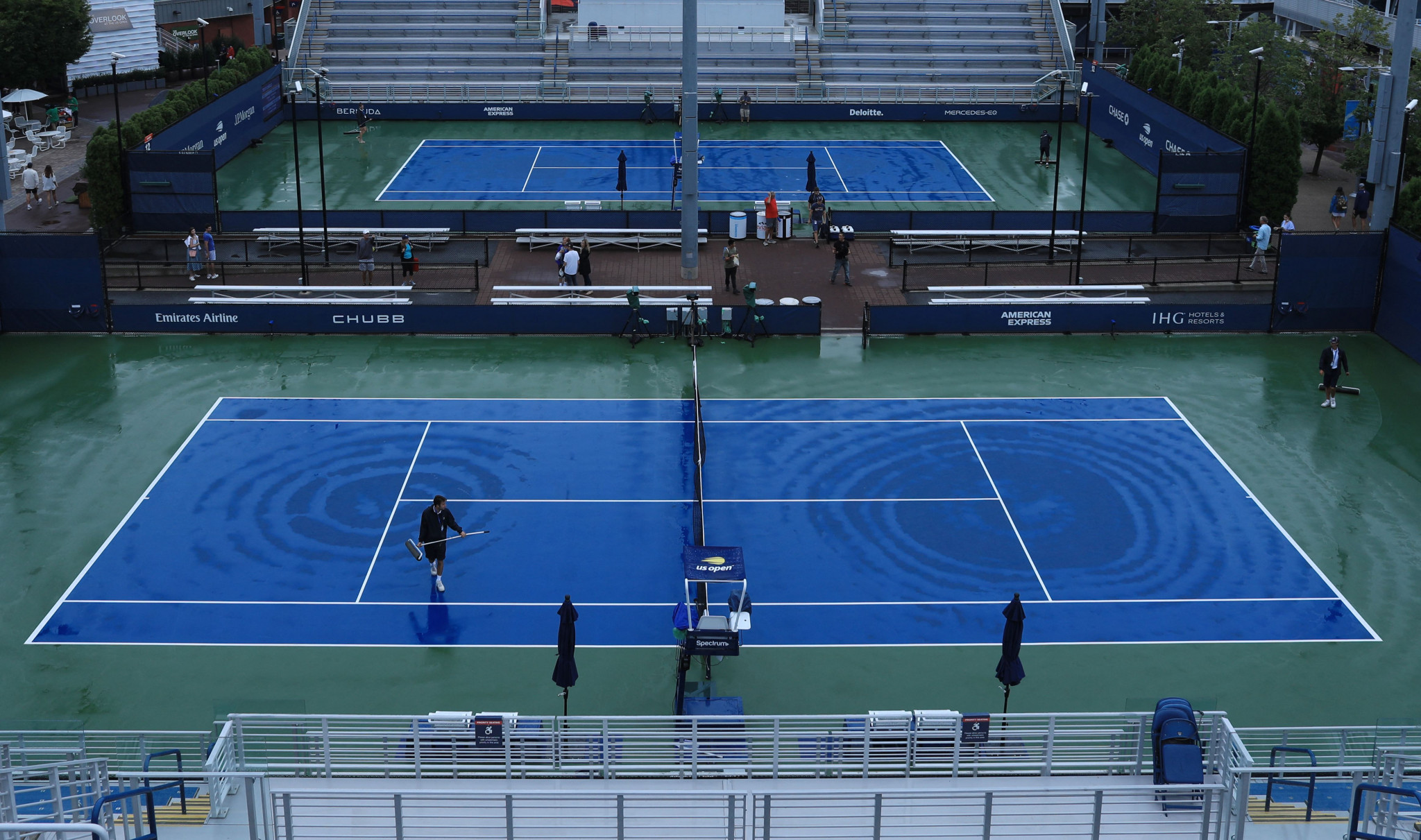 The Billie Jean King National Tennis Center has emerged from Storm Ida largely unscathed ©Getty Images